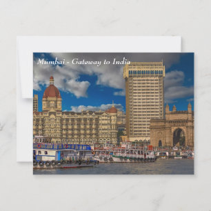 Carte Postale Mumbai - Porte d'entrée de l'Inde