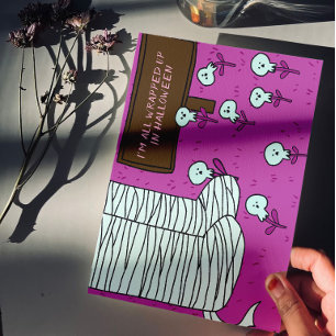 Carte Postale Mummy Halloween Mignon