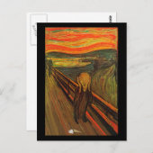 Carte Postale Munch - Le cri de glace (Devant / Derrière)