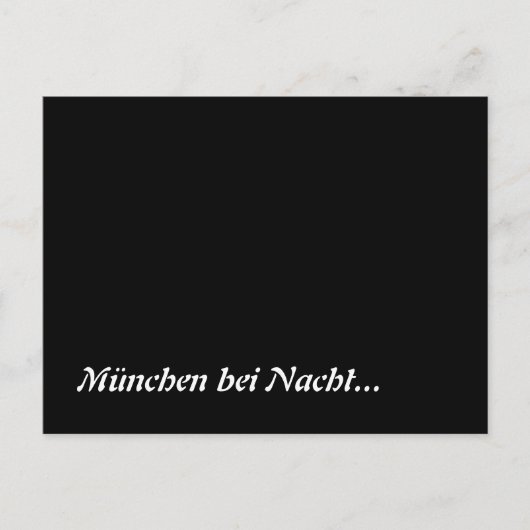 Carte Postale München bei Nacht (Devant)