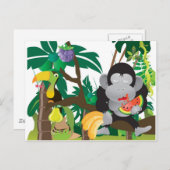 Carte Postale Mungle dans la jungle (Devant / Derrière)