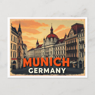 CARTE POSTALE MUNICH ALLEMAGNE VINTAGE