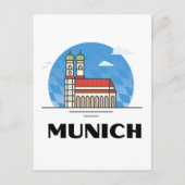 Carte Postale Munich Allemagne Voyage Vintage (Devant)
