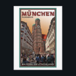 Carte Postale Munich - Frauenkirche<br><div class="desc">Regard sur les clochers jumeaux de Munich, Allemagne Frauenkirche</div>