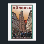 Carte Postale Munich - Frauenkirche<br><div class="desc">Regard sur les clochers jumeaux de Munich,  Allemagne Frauenkirche</div>