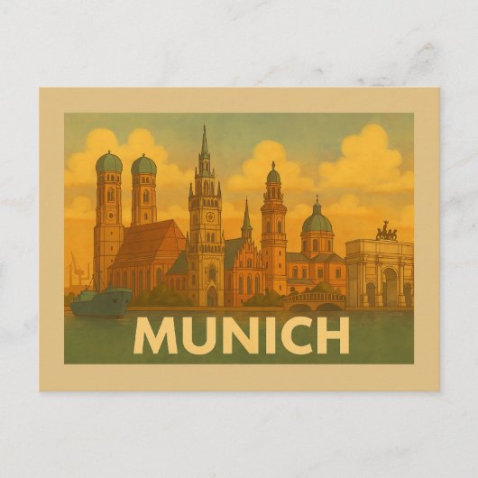 Carte Postale Munich Germany City Art (Devant)