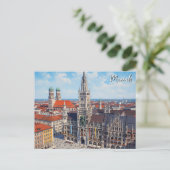Carte Postale Munich Marienplatz Allemagne (Debout devant)
