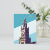 Carte Postale Munich Marienplatz Allemagne (Debout devant)