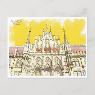 Carte Postale Munich vintage Allemagne