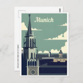 Carte Postale Munich vintage Allemagne (Devant / Derrière)