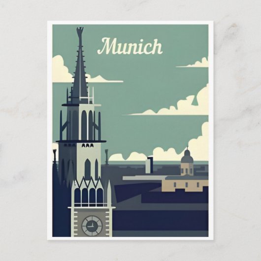Carte Postale Munich vintage Allemagne (Devant)