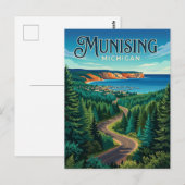 Carte Postale Munising États-Unis (Devant / Derrière)