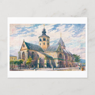 Carte Postale Munster vintage à Hamelin, Allemagne
