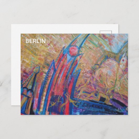 Carte Postale Mur Berlin (Devant / Derrière)