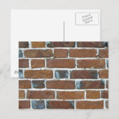 CARTE POSTALE MUR BRICKS (Devant / Derrière)
