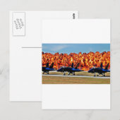 Carte Postale Mur d'angle bleu du feu (Devant / Derrière)