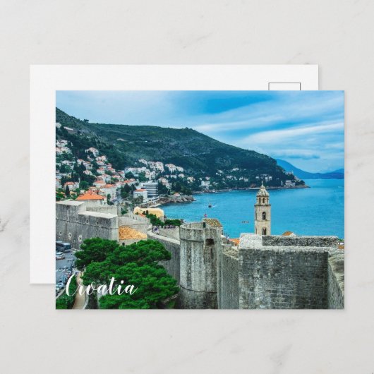 Carte Postale Mur de Dubrovnik (Devant / Derrière)