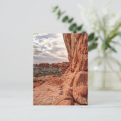 Carte Postale Mur de grès - Parc national des Arches (Debout devant)