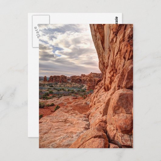 Carte Postale Mur de grès - Parc national des Arches (Devant / Derrière)