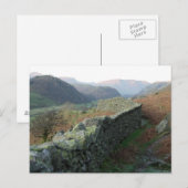 Carte Postale Mur de pierre sèche au-dessus de Thirlmere (Devant / Derrière)