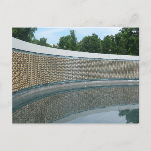 Carte Postale Mur du Liberté du Mémorial de la Seconde Guerre mo (Devant)