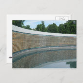 Carte Postale Mur du Liberté du Mémorial de la Seconde Guerre mo (Devant / Derrière)