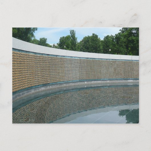 Carte Postale Mur du Liberté du Mémorial de la Seconde Guerre mo (Devant)