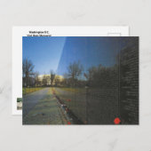 Carte Postale Mur du mémorial du Viêt Nam à Washington D.C. (Devant / Derrière)