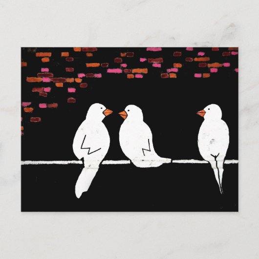 Carte Postale mur en brique : mur en graffiti (Devant)