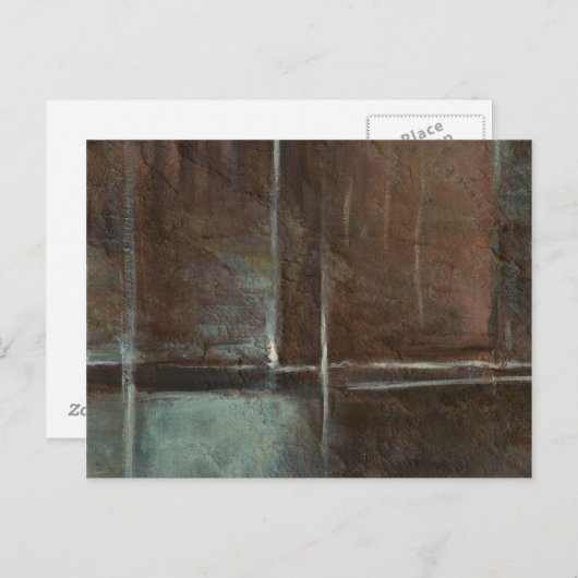 Carte Postale Mur en brique rouge et gris (Devant / Derrière)