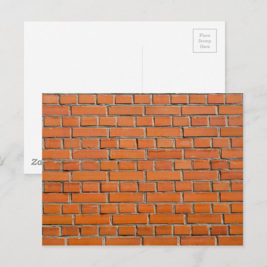 Carte Postale Mur en briques (Devant / Derrière)
