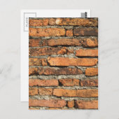 Carte Postale Mur en briques antique (Devant / Derrière)