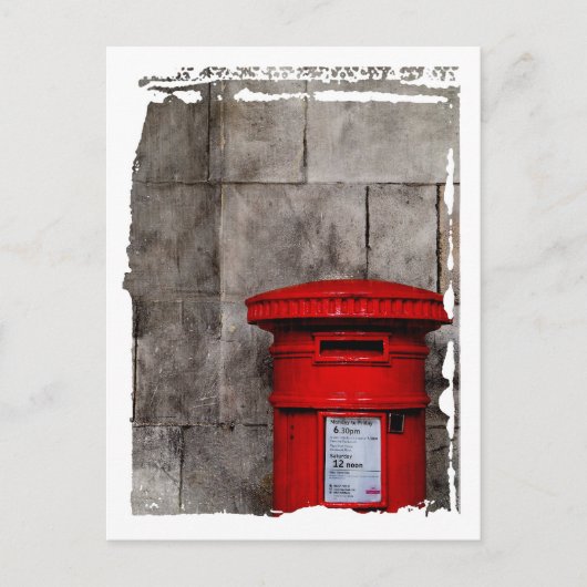Carte Postale Mur et boîte postale (Devant)