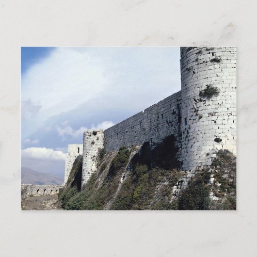 Carte Postale Mur extérieur, Krak des Chevaliers, Syrie (Devant)