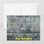 Carte Postale Mur inca personnalisable (Devant / Derrière)