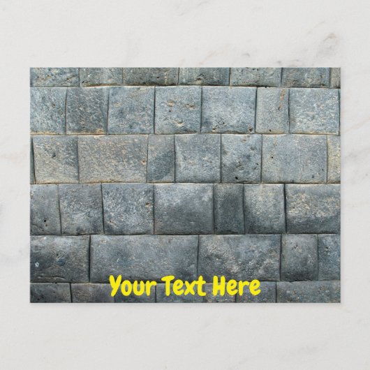 Carte Postale Mur inca personnalisable (Devant)