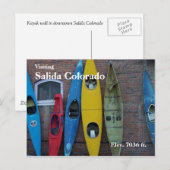 Carte Postale Mur Kayak (Devant / Derrière)