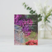 Carte Postale Mur, nature et message (Debout devant)