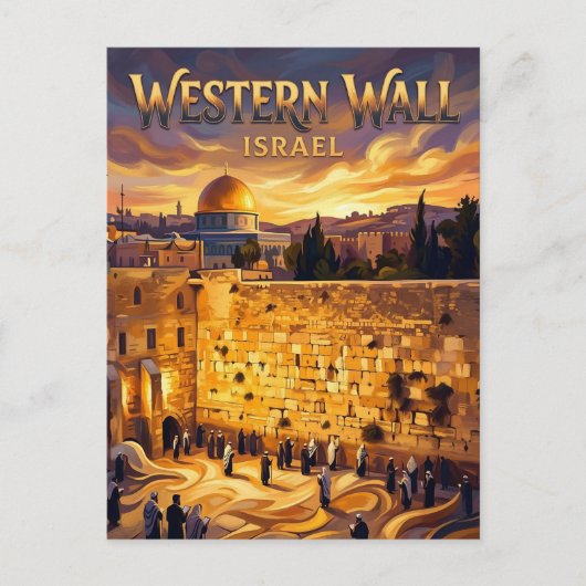 Carte Postale Mur occidental Israël (Devant)