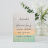 Carte Postale Mur peint en Inde, vert, jaune et blanc - (Debout devant)