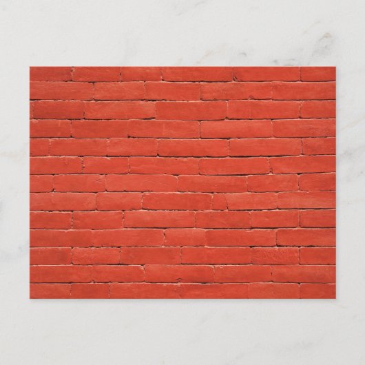 Carte Postale Mur rouge orange (Devant)
