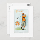 Carte Postale Murad College Series - 1910 - Texas Golfer (Devant / Derrière)