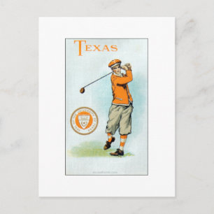 Carte Postale Murad College Series - 1910 - Texas Golfer