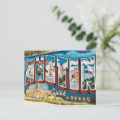 Carte Postale Muraille murale Austin Texas (Debout devant)