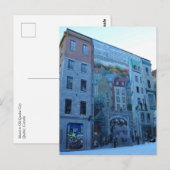 Carte Postale Mural à Old Québec, Québec, Canada (Devant / Derrière)