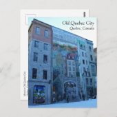 Carte Postale Mural à Old Québec, Québec, Canada (Devant / Derrière)