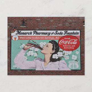 Carte Postale Mural Celebrates Route 66, Baxter Springs, Kansas