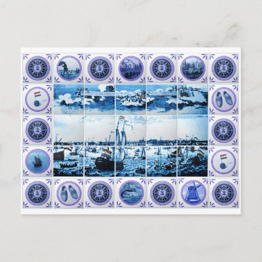 Carte postale murale vintage Holland Delsoftware S (Devant)