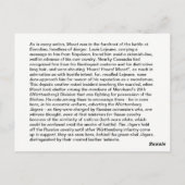 Carte Postale Murat à Borodino (Dos)