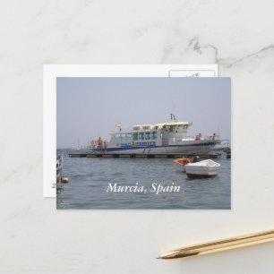 Carte Postale Murcia, Espagne bateau sur l'eau